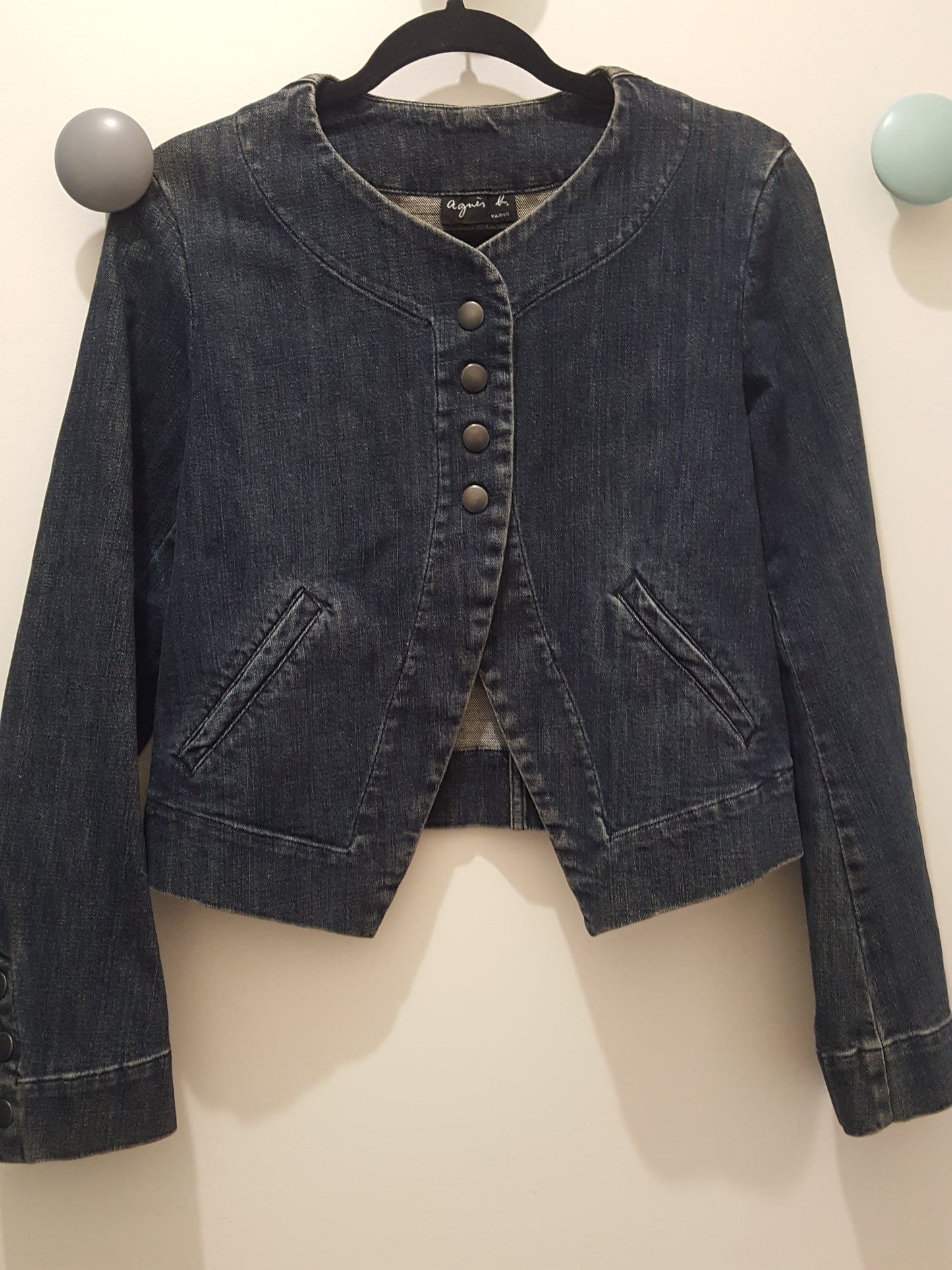 Veste en Jean Style Paletot ''Agnès b"