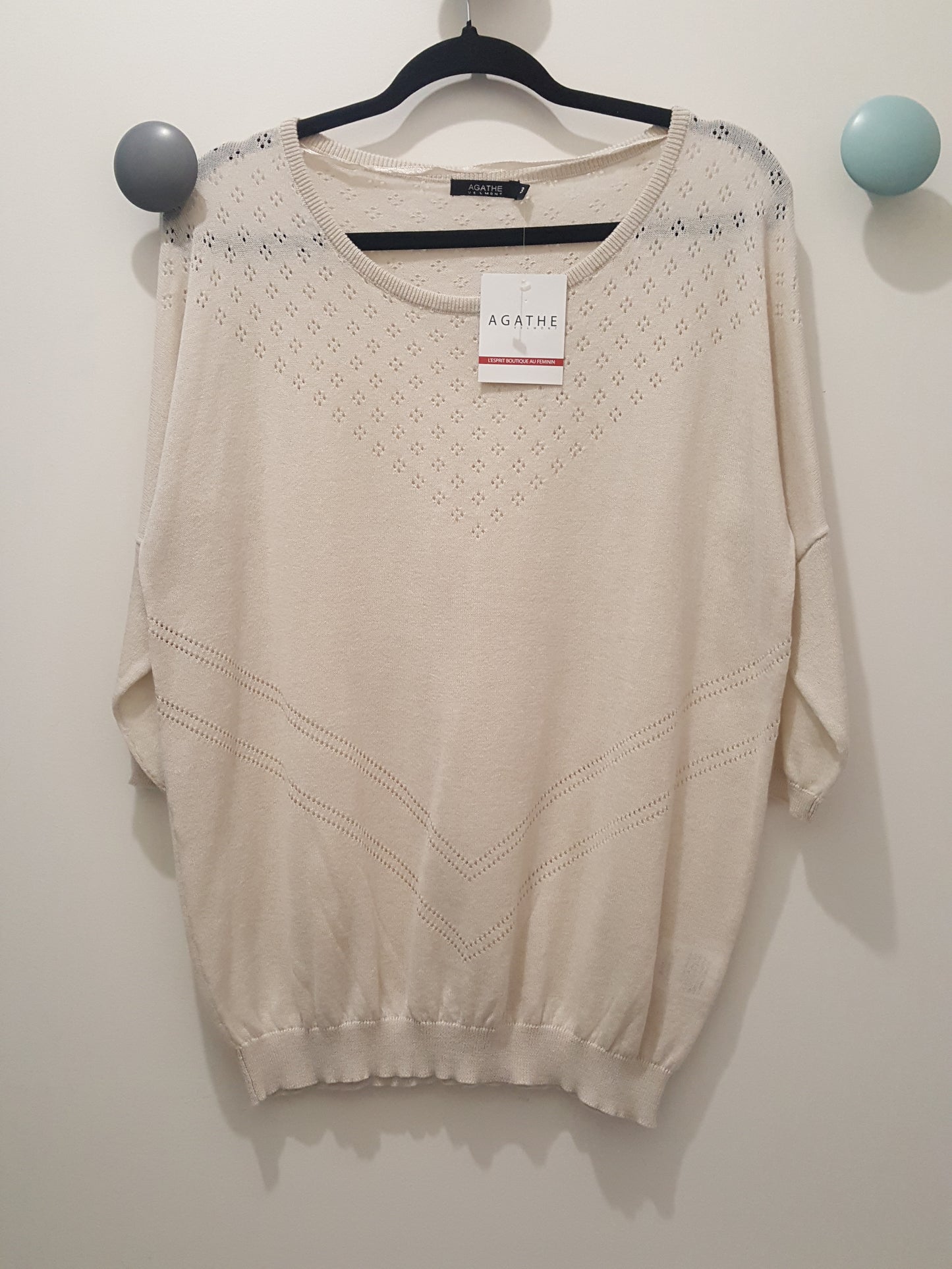 Pull Perforé "Agathe Velmont"