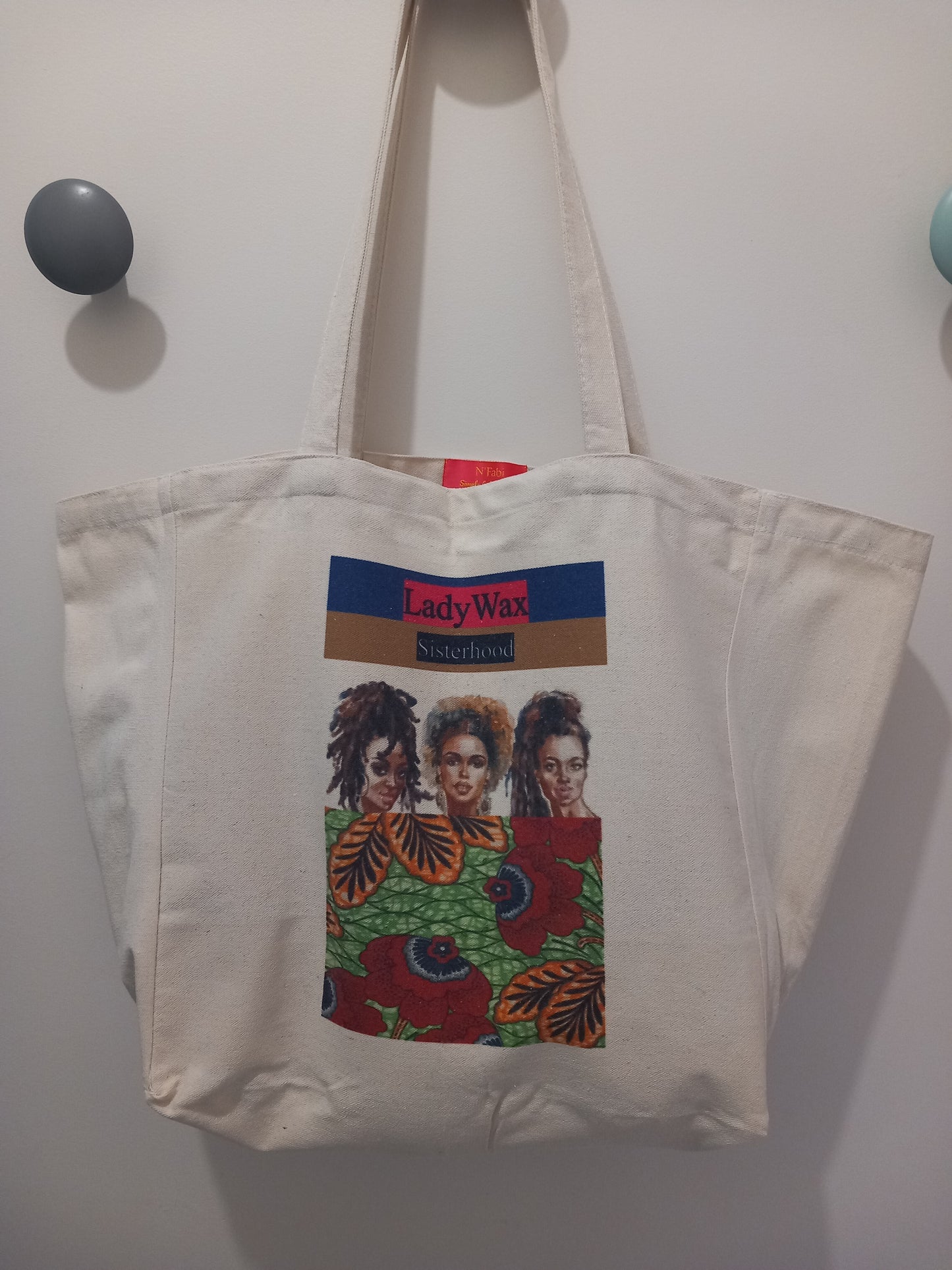 Tote Bag en coton ''LadyWax'' by ''N'Fabi''