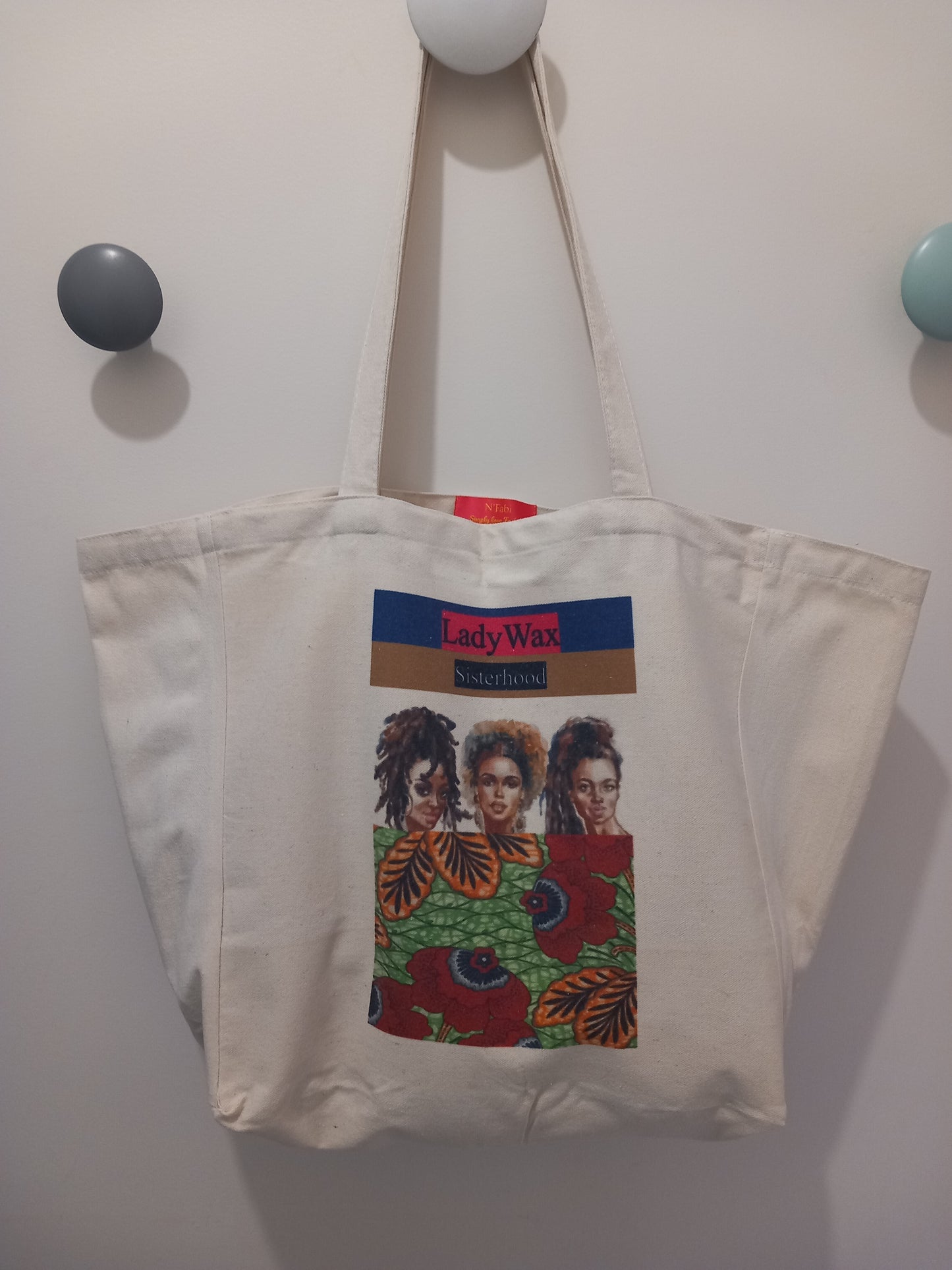 Tote Bag en coton ''LadyWax'' by ''N'Fabi''