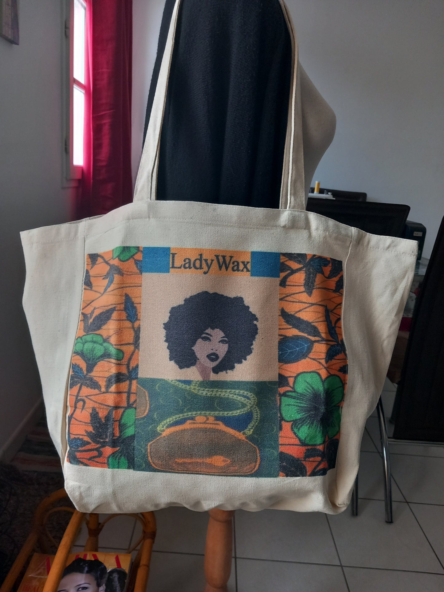 Tote bag en coton ''LadyWax'' by ''N'Fabi''