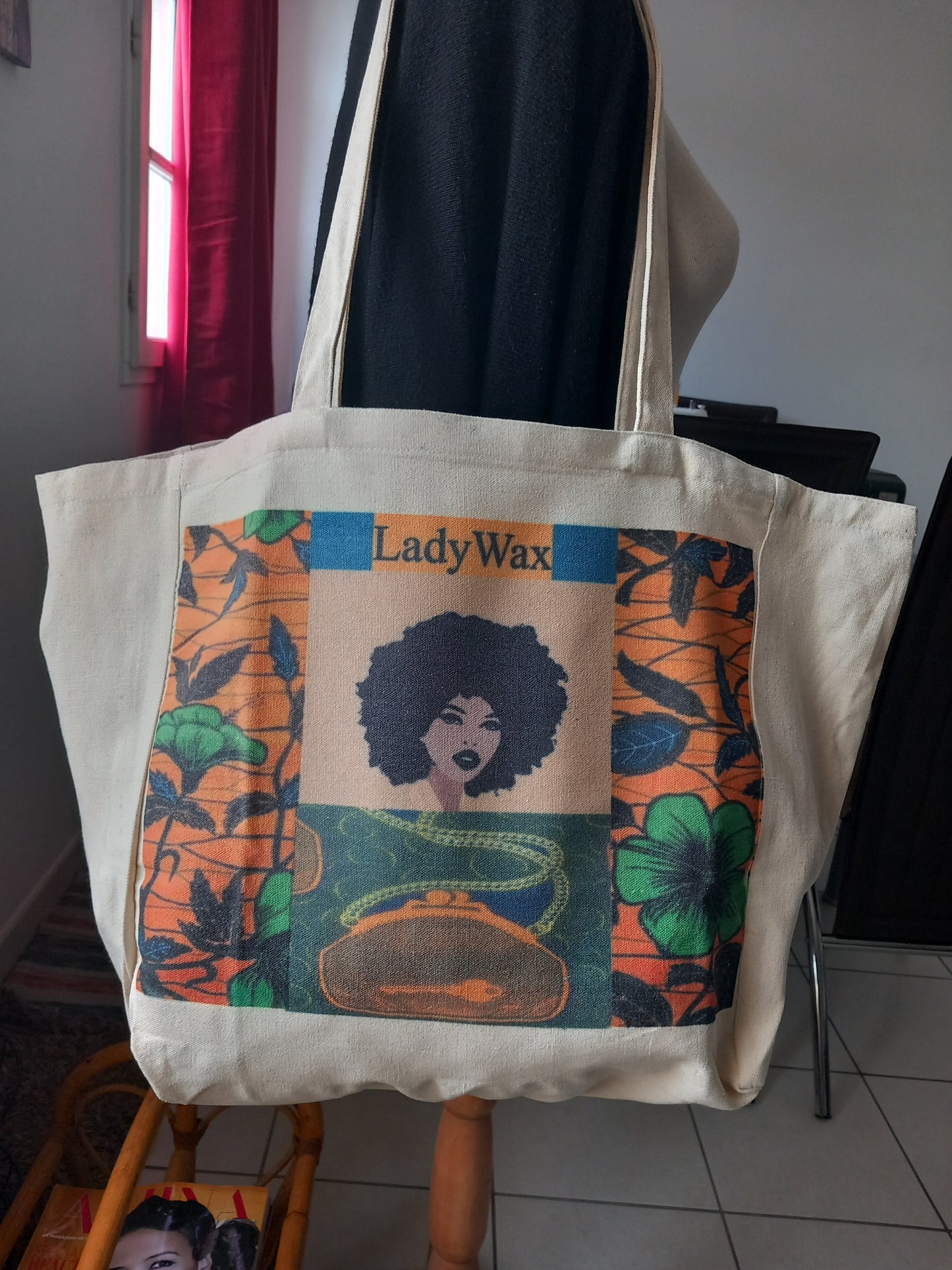 Tote bag en coton ''LadyWax'' by ''N'Fabi''