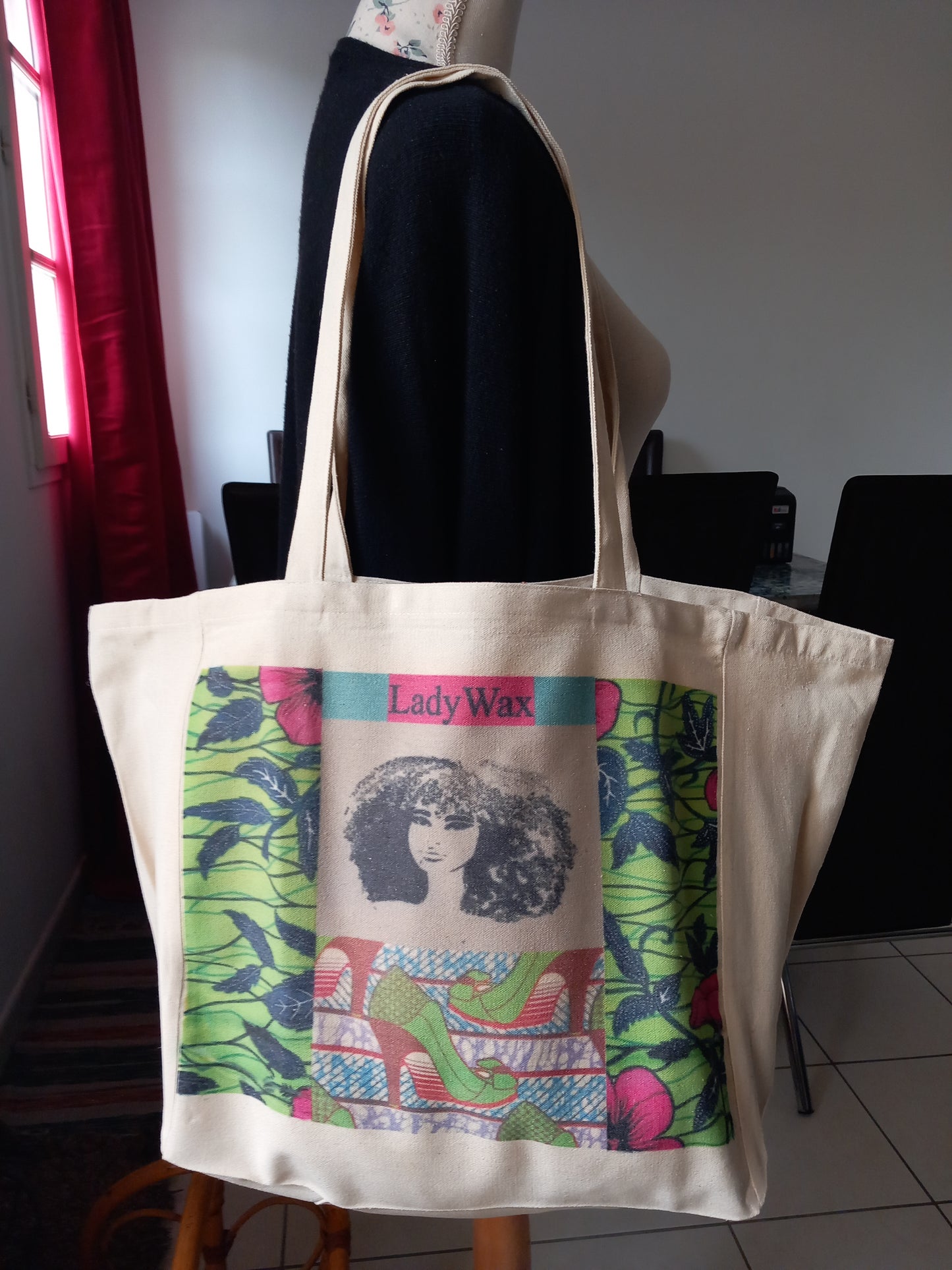 Tote bag en coton ''LadyWax'' by ''N'Fabi''