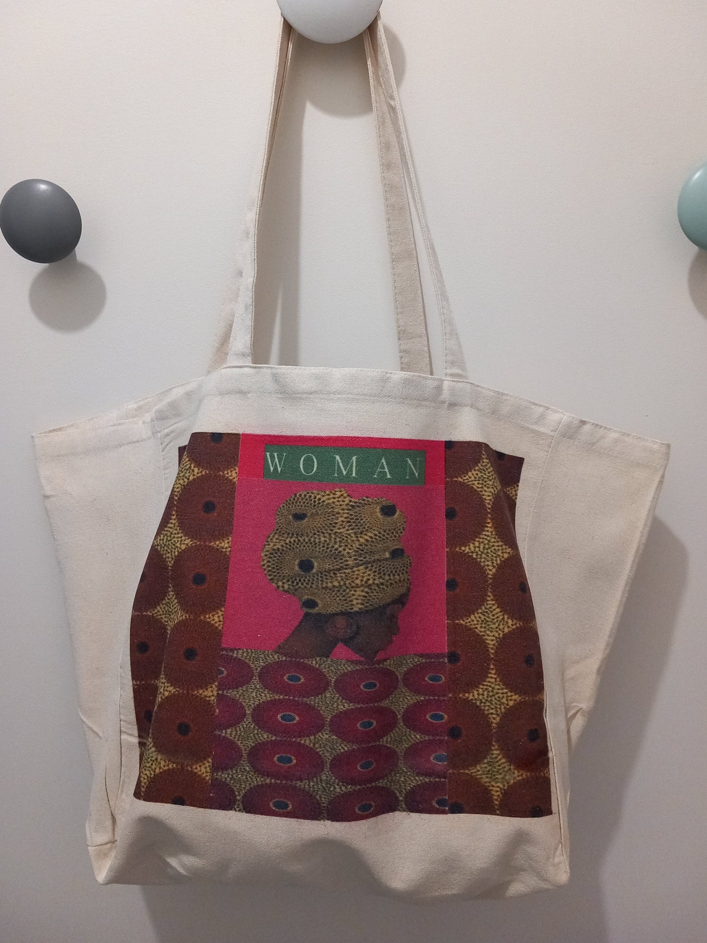 Tote Bag en coton ''WOMAN'' by ''N'Fabi''