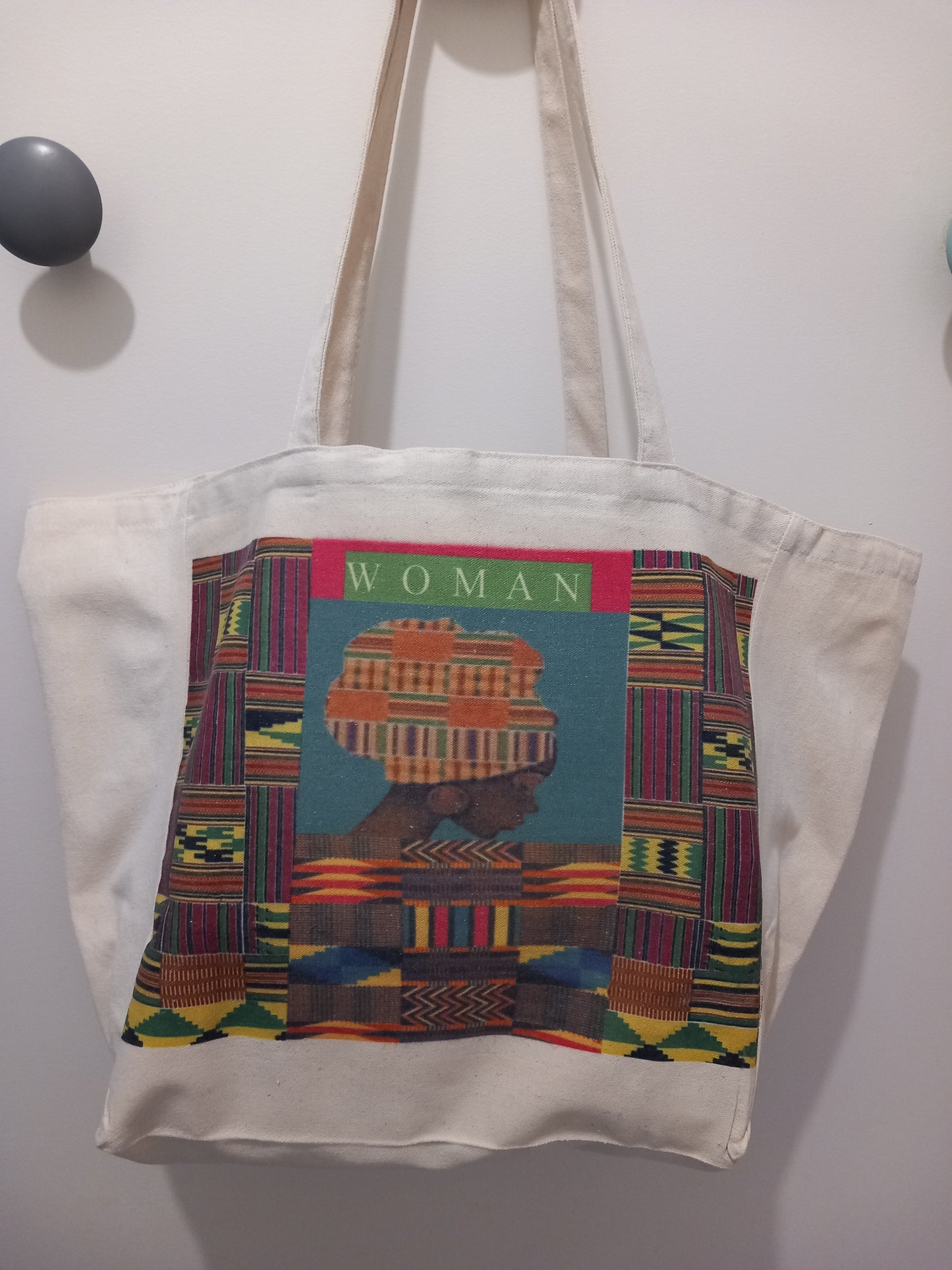 Tote Bag en coton ''WOMAN'' by ''N'Fabi''