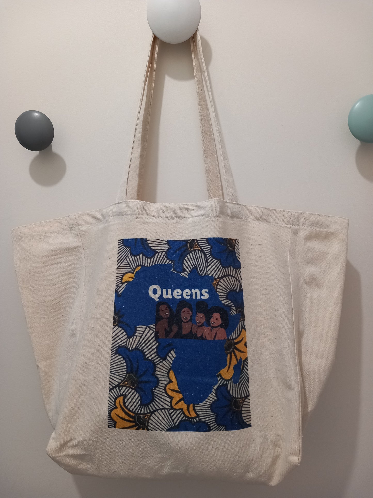Tote bag en coton ''Queens'' by ''N'Fabi''