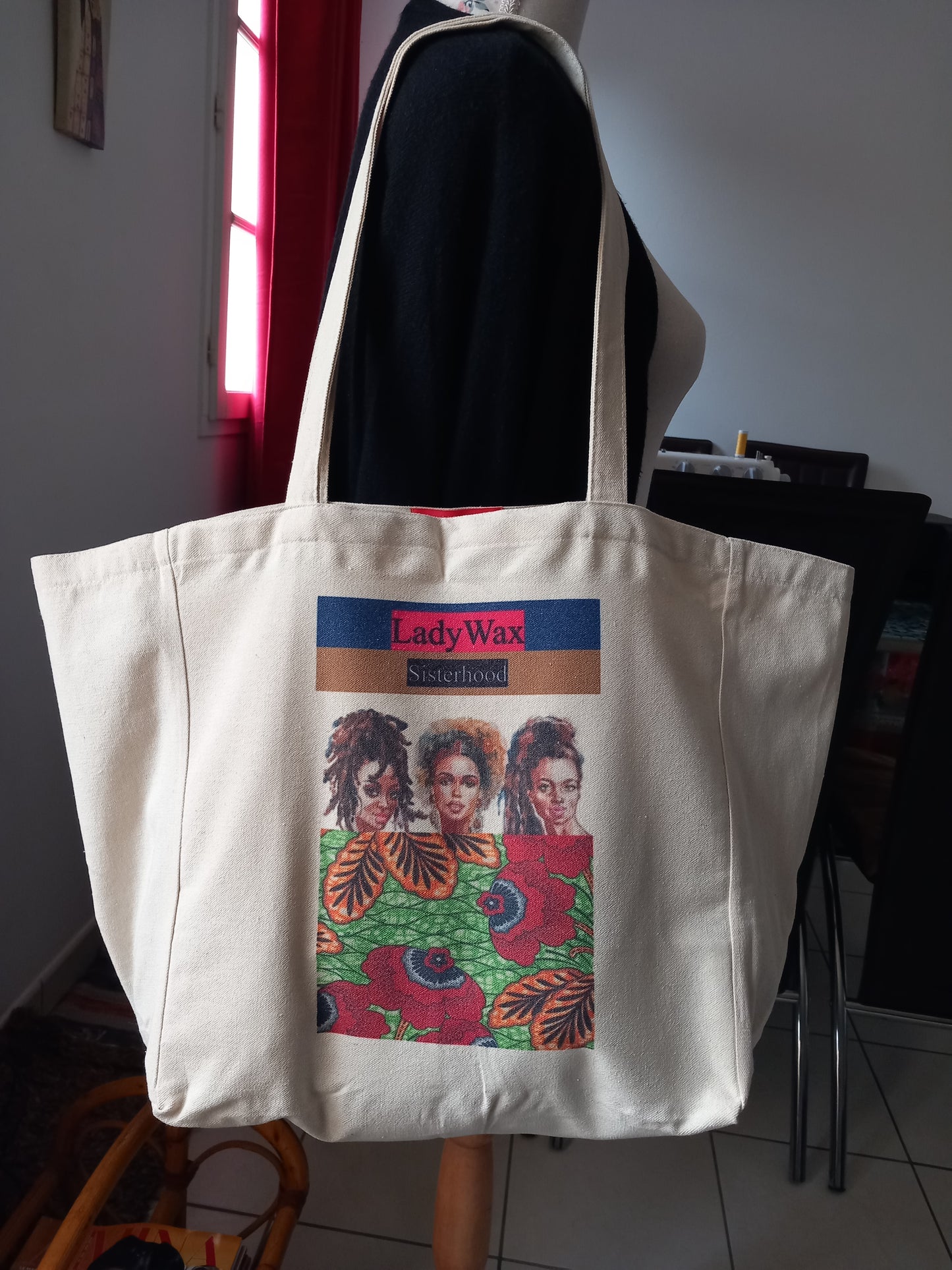 Tote Bag en coton ''LadyWax'' by ''N'Fabi''