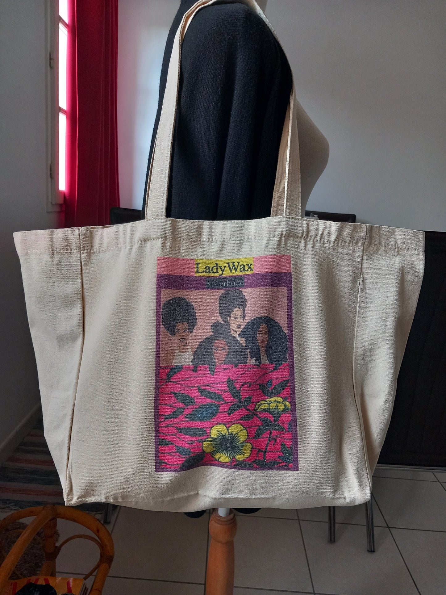 Tote bag en coton ''LadyWax'' by ''N'Fabi''