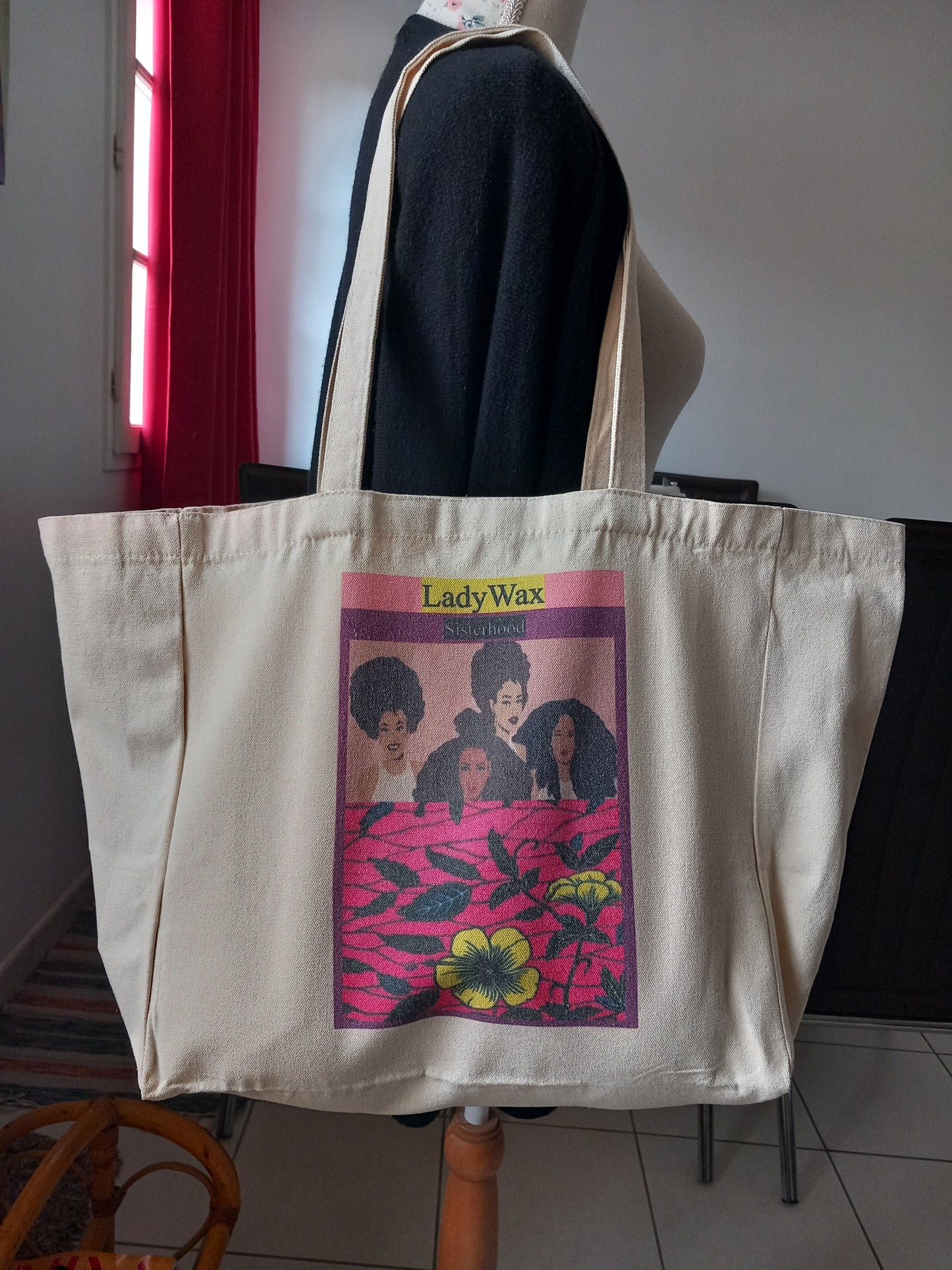 Tote bag en coton ''LadyWax'' by ''N'Fabi''