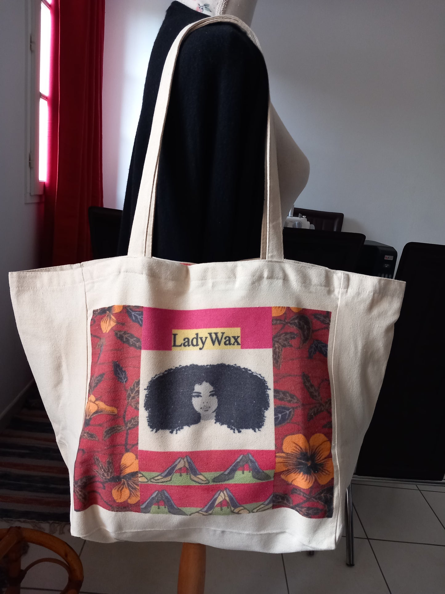 Tote Bag en coton ''LadyWax" by ''N'Fabi''