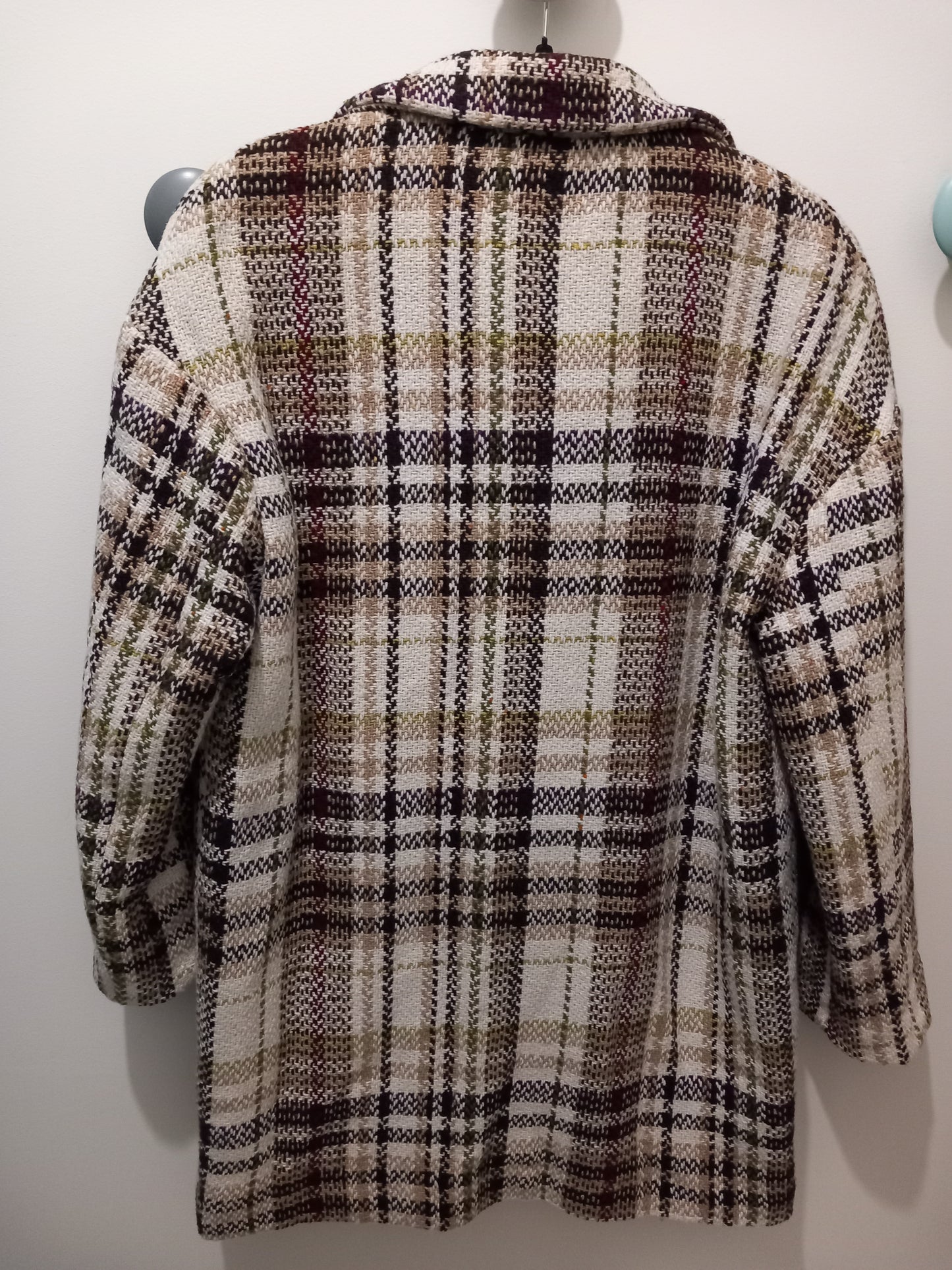 Manteau 3/4 à carreaux ''Stradivarius''