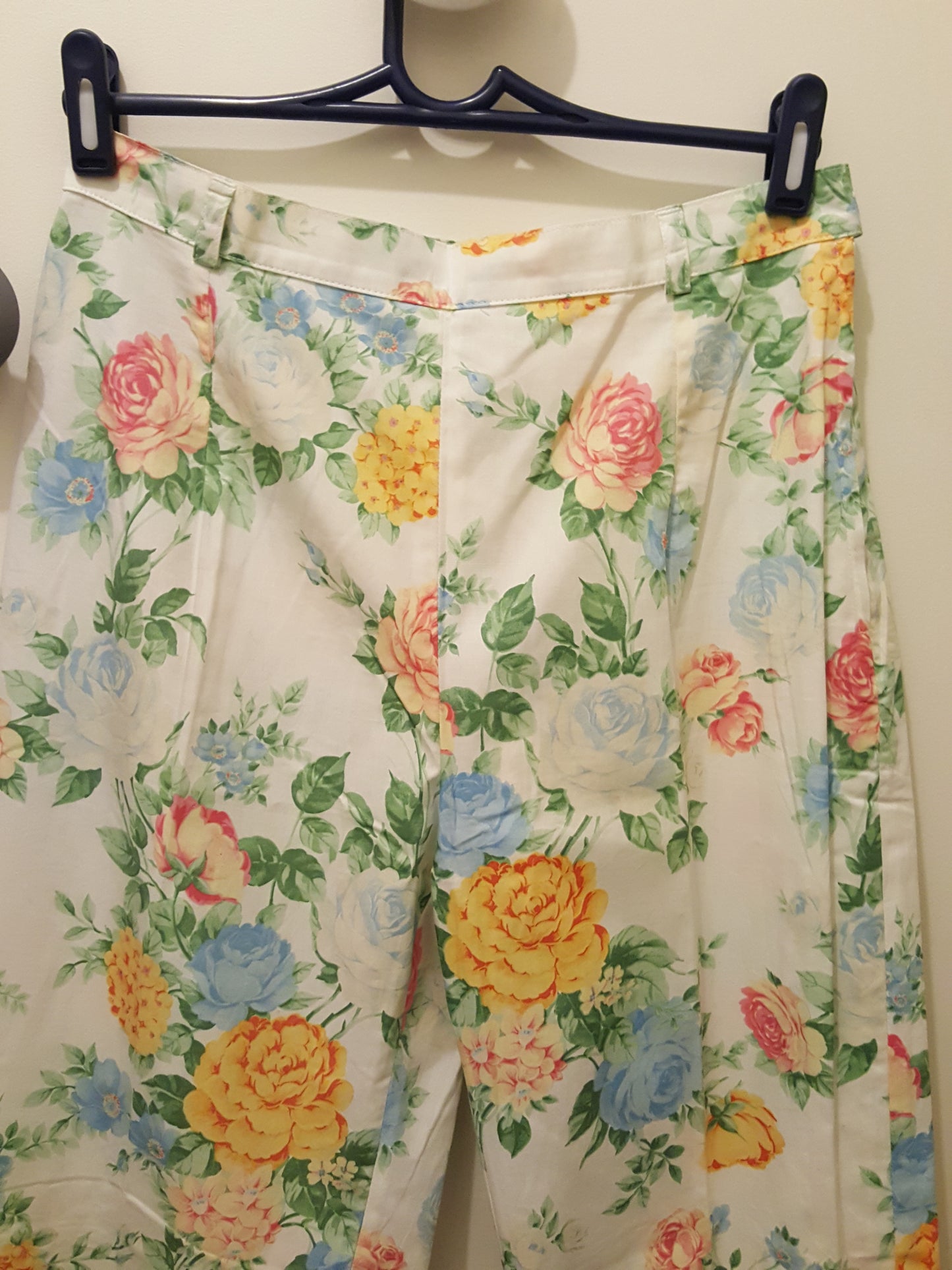 Pantalon Vintage Imprimé Fleurs ''Blues Club''