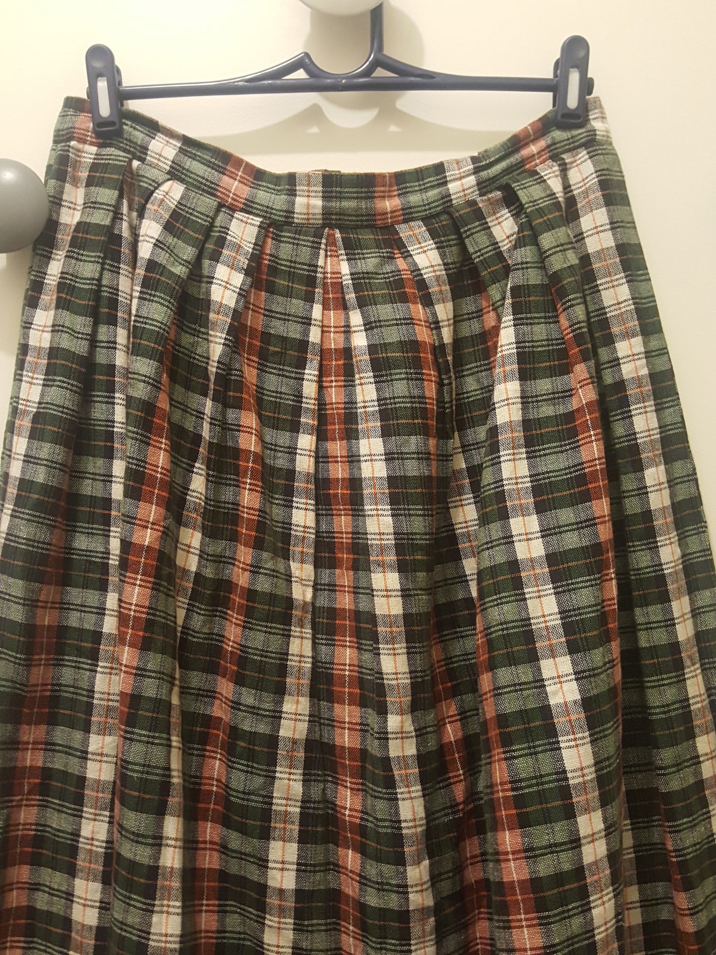 Jupe Trapèze Vintage à Carreaux "Aloisia M."