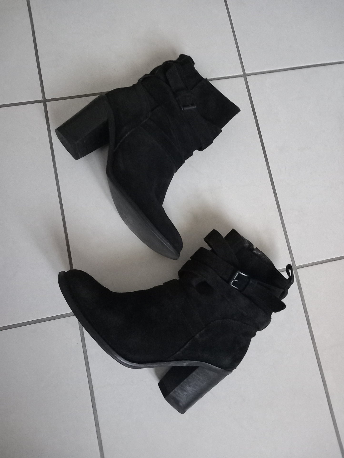 Bottines en Cuir Daim "Minelli"