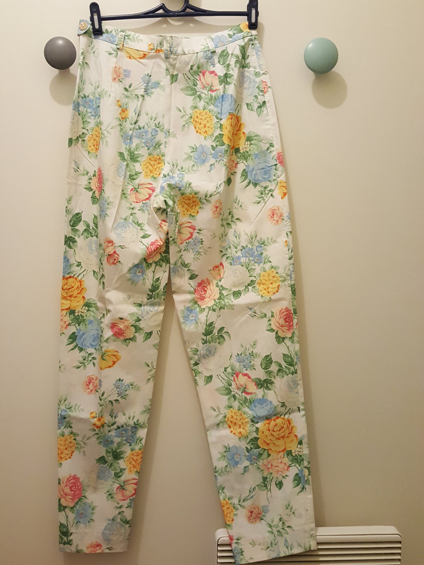 Pantalon Vintage Imprimé Fleurs ''Blues Club''