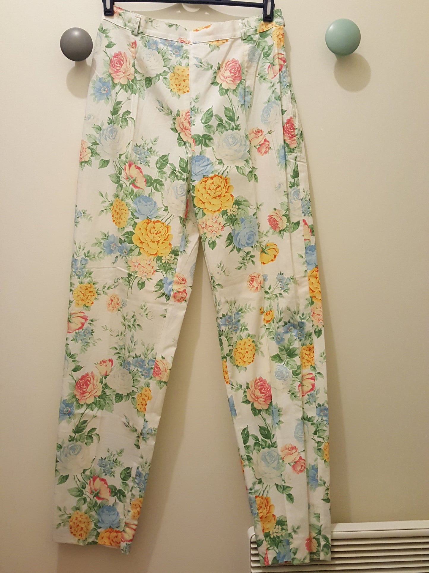 Pantalon Vintage Imprimé Fleurs ''Blues Club''