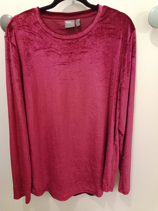 Blouse en Velours Manches Longues ''Asos''