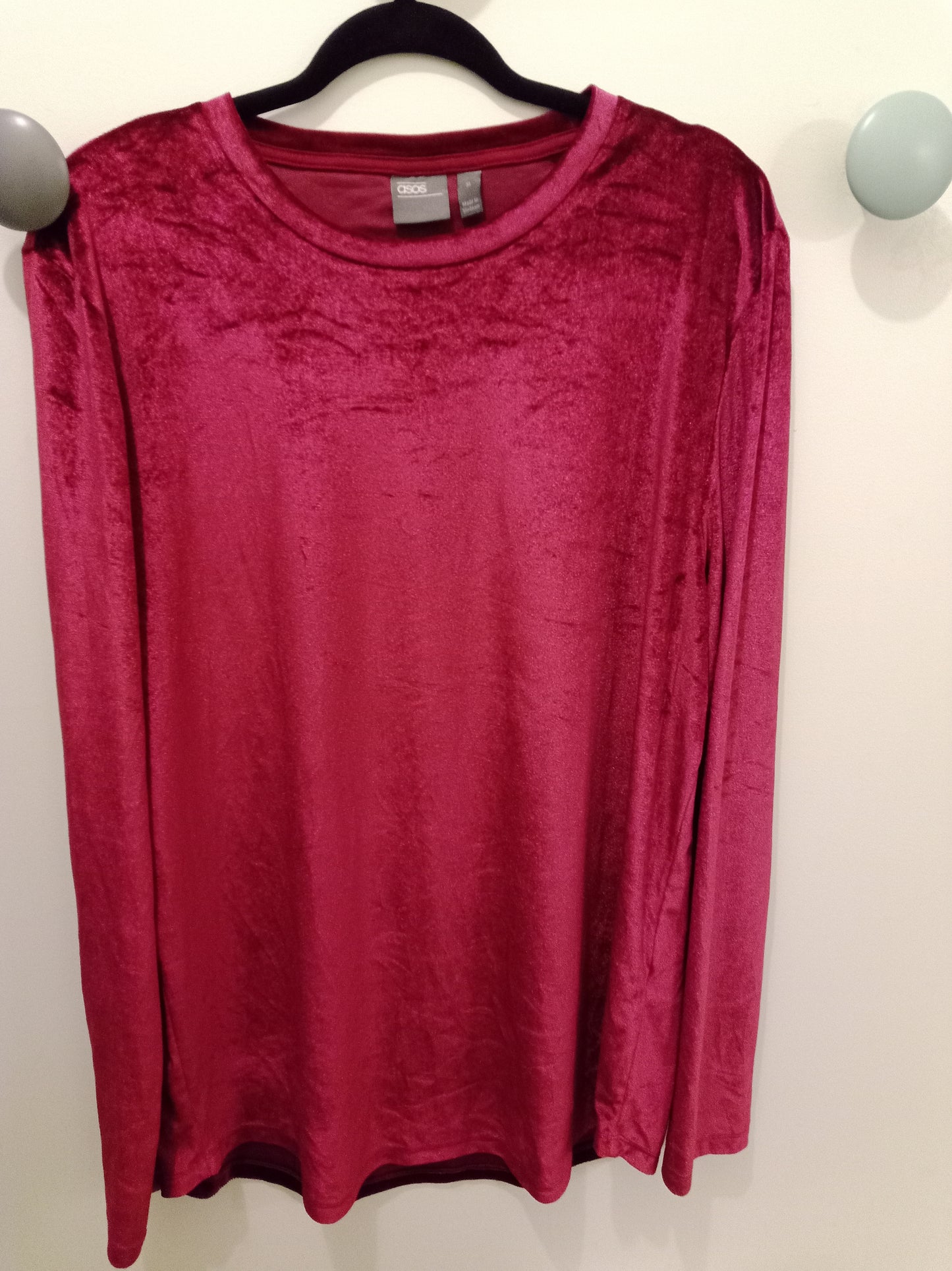 Blouse en Velours Manches Longues ''Asos''