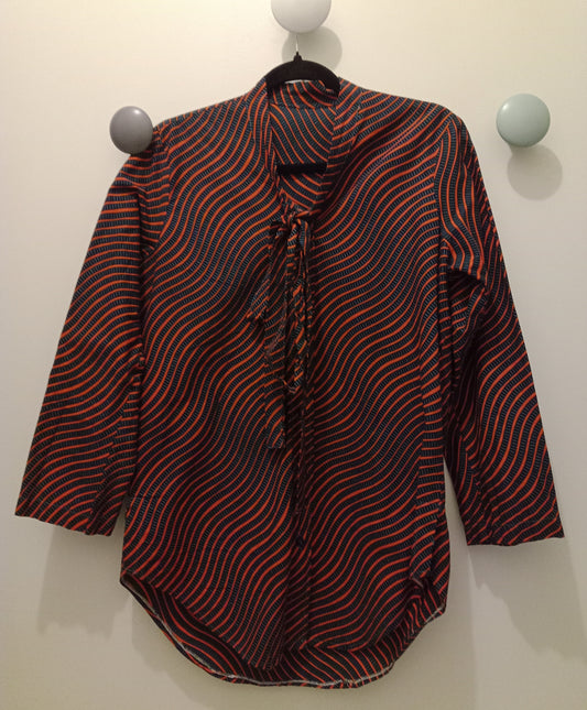 Chemise en Wax Col Lavallière